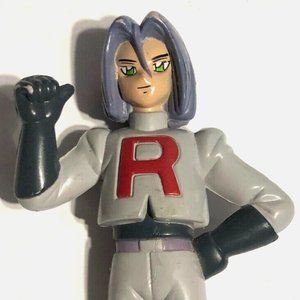 Pokemon James Trainer 6" PVC Action Figure Team Rocket Vintage Tomy 1998